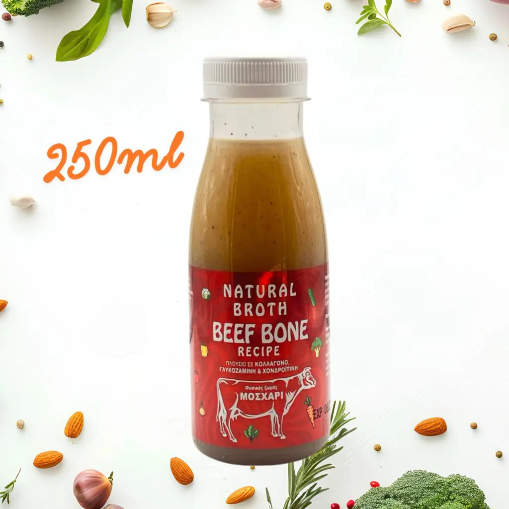 Ζωμός Βοδινού και Λαχανικών BARFFOOD 250gr - Θρεπτικός ζωμός για σκύλους με βιταμίνες