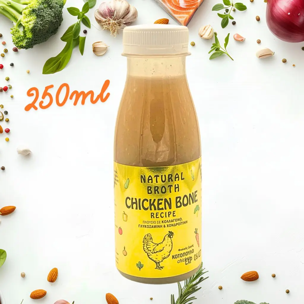 Ζωμός Κοτόπουλου & Λαχανικών BARFFOOD 250ml – Φυσικό συμπλήρωμα για σκύλους